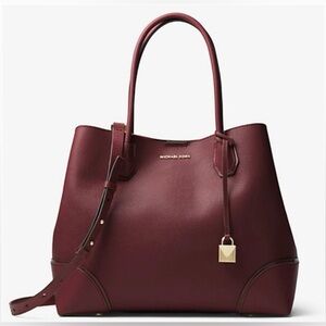 Michael Kors Mercer Gallery Satchel • Large • Reinforced Corners • Center Zip